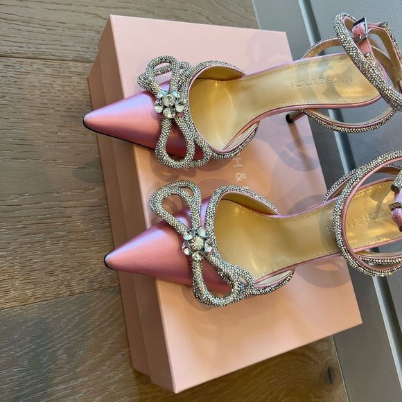 MACH & MACH DOUBLE BOW SILK SATIN PUMPS - Picture 3 of 9